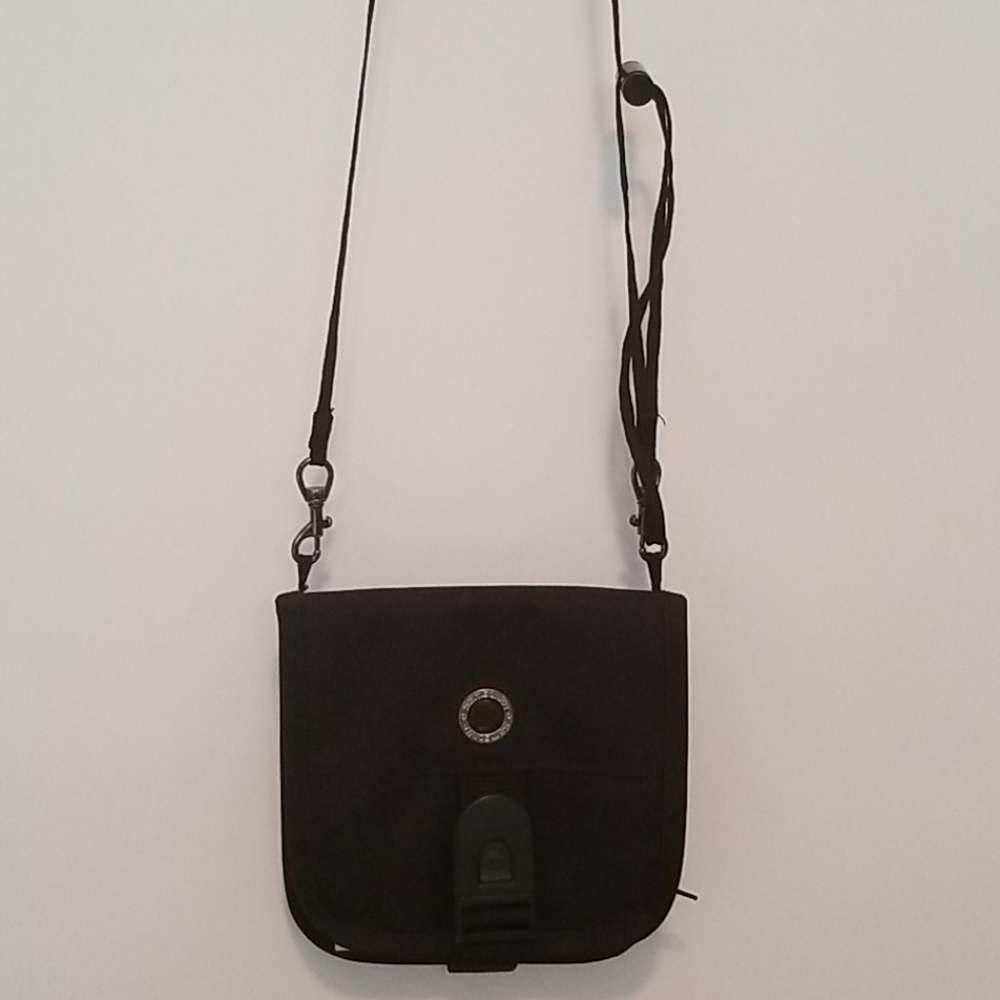 Samsonite black nylon crossbody travel bag